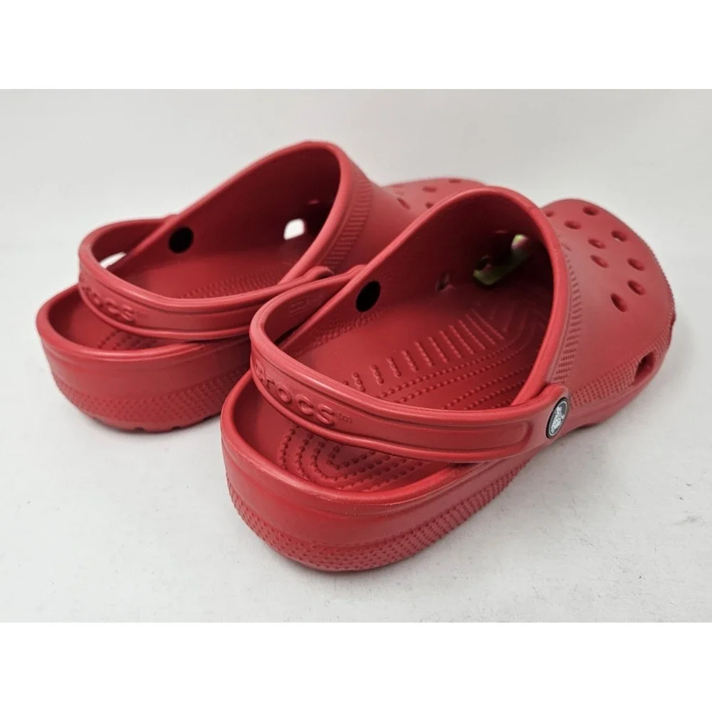 Crocs Classic Slip-On Sandals, Varsity Red, Men's Size 11M, 10001-6WC, NEW!